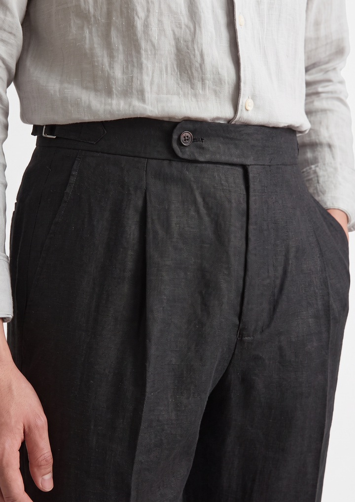 Tuscany Pleated Coastal Trousers black image 2 #color_black