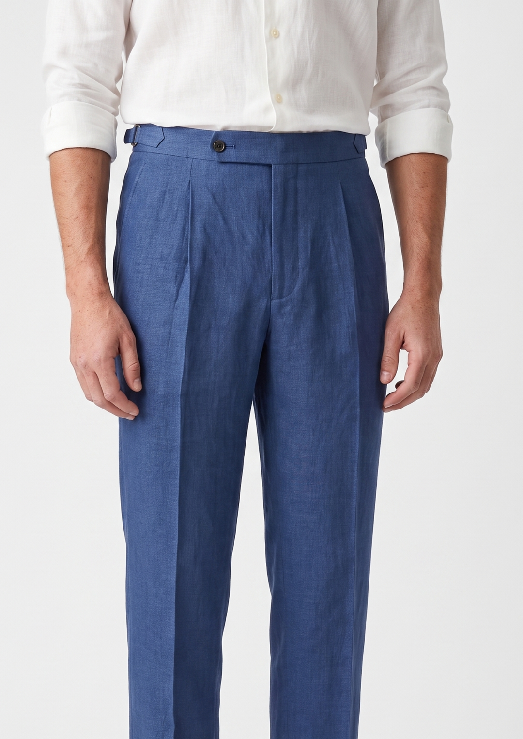 Tuscany Pleated Coastal Trousers blue image 4 #color_blue