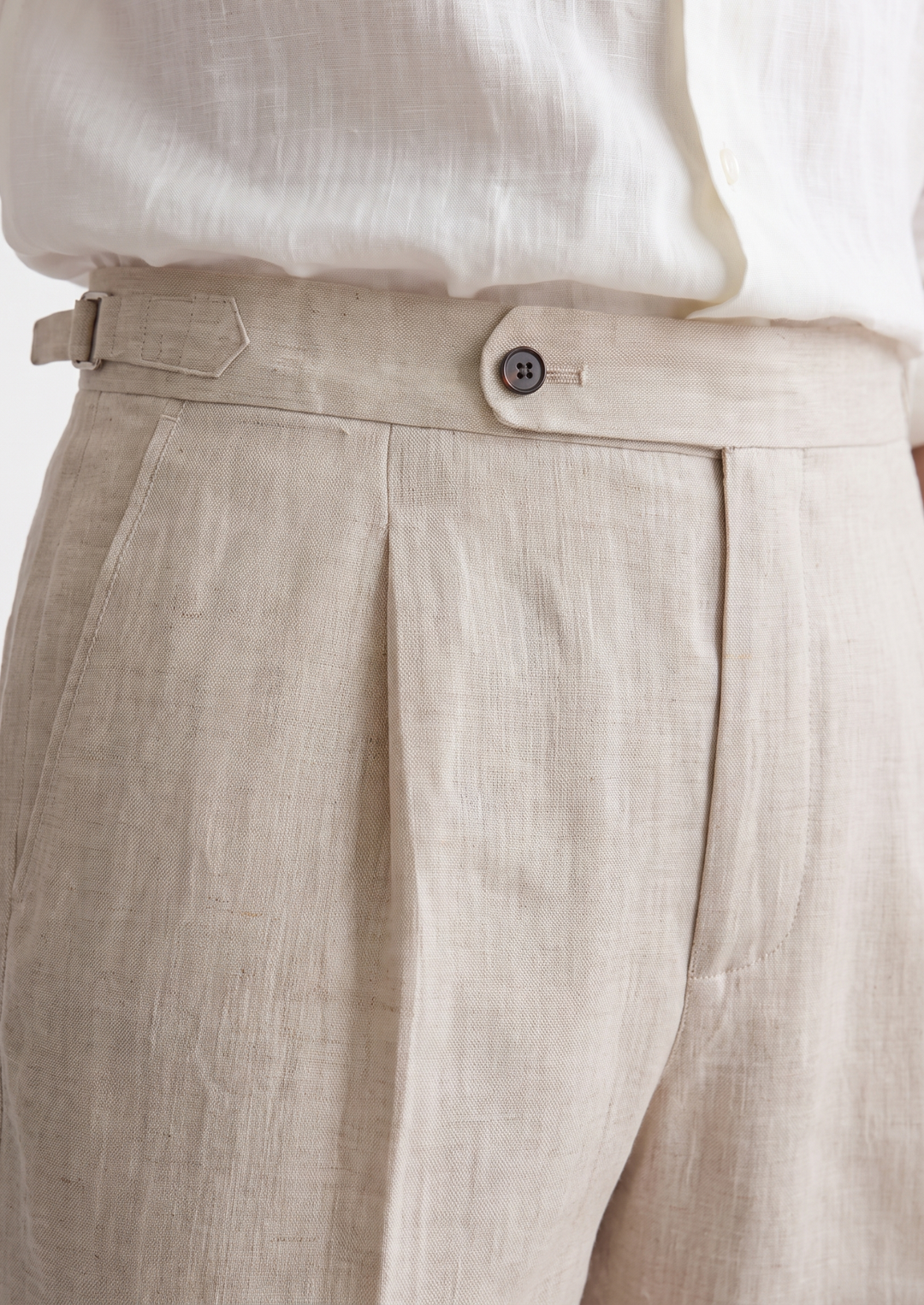 Tuscany Pleated Coastal Trousers ivory image 2 #color_ivory