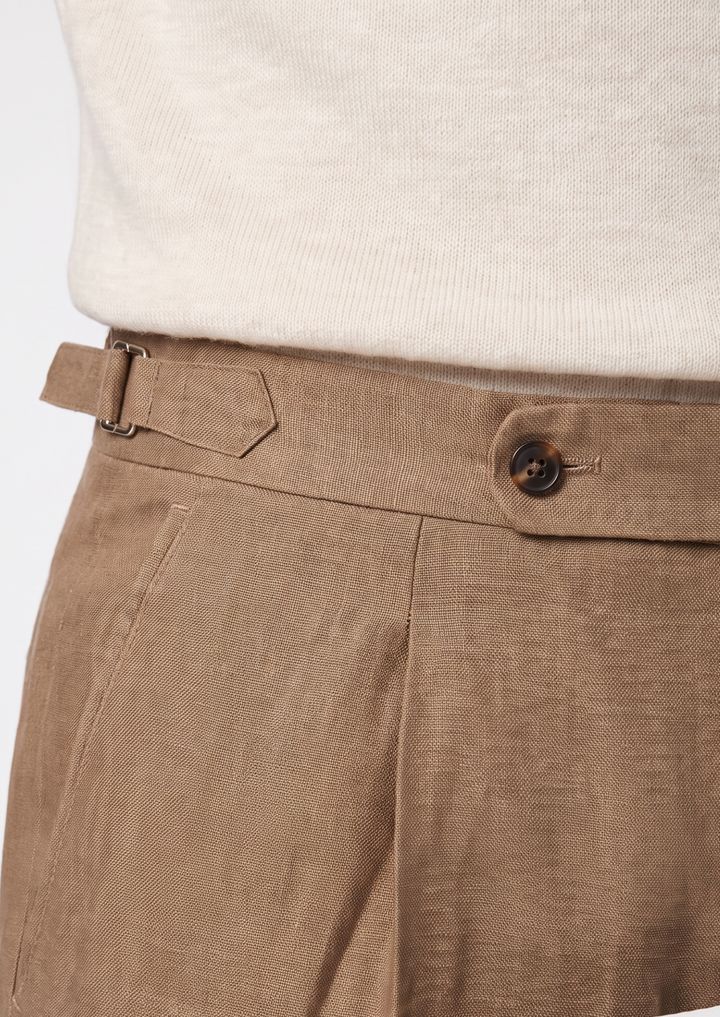 Tuscany Pleated Coastal Trousers caramel image 3 #color_caramel