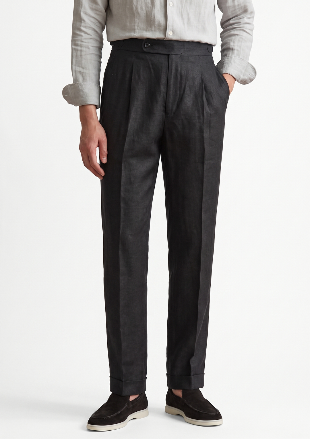 Tuscany Pleated Coastal Trousers black image 1 #color_black