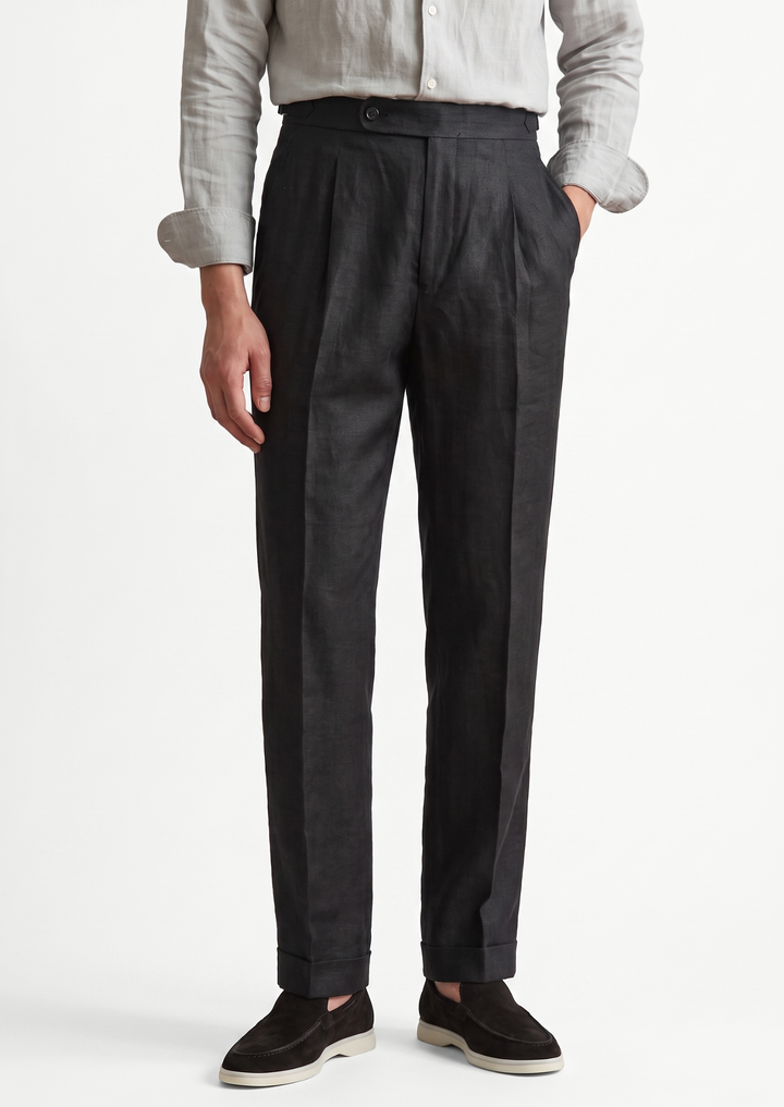 Tuscany Pleated Coastal Trousers black image 1 #color_black