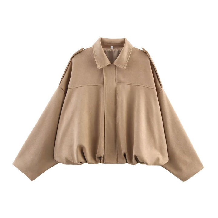 Oversized Bomber Jacket khaki image 1 