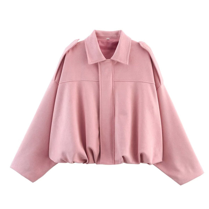 Oversized Bomber Jacket pink image 1 