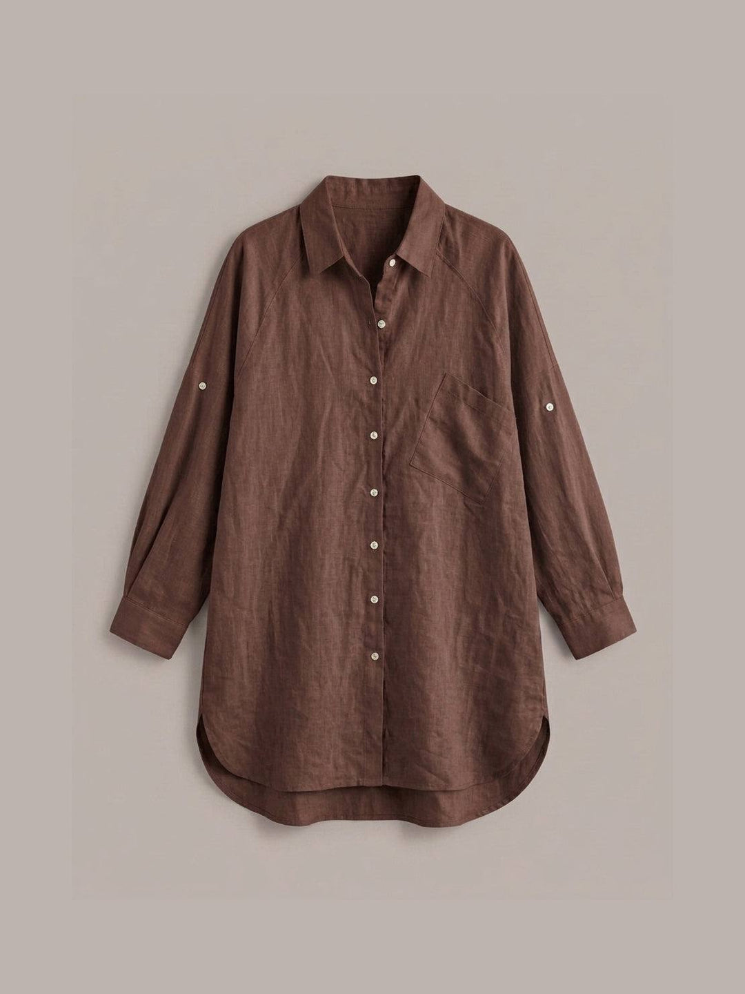 Signature Relaxed Button-Up Shirt navy blue image 11 