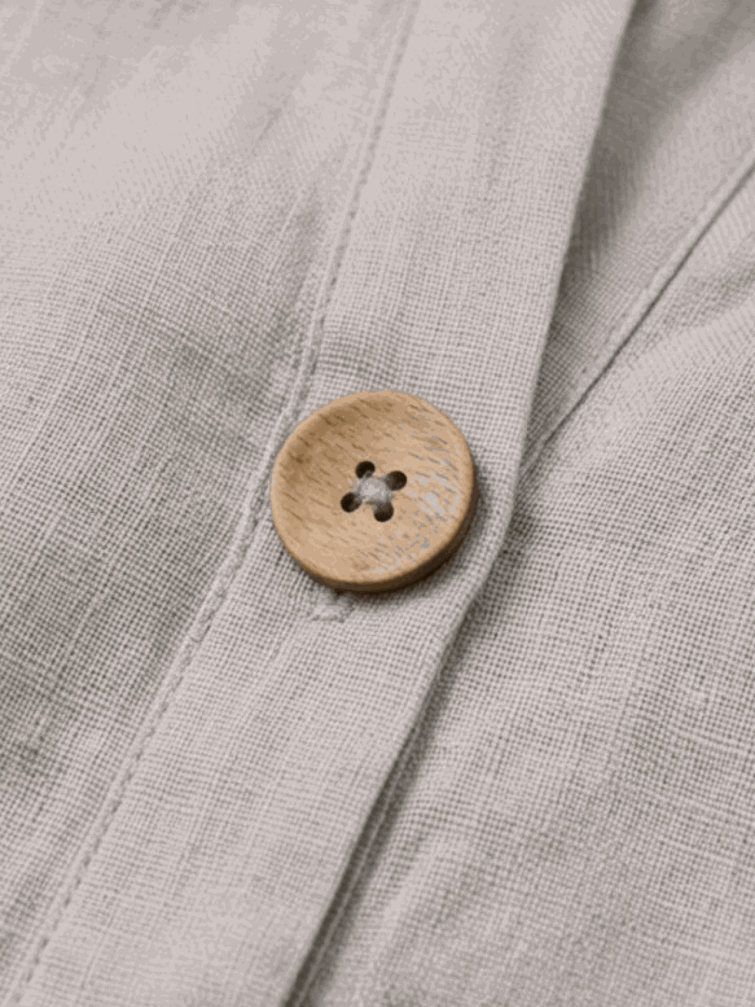 Pure Linen Age-Defying Button Detail Shirt gray image 5 