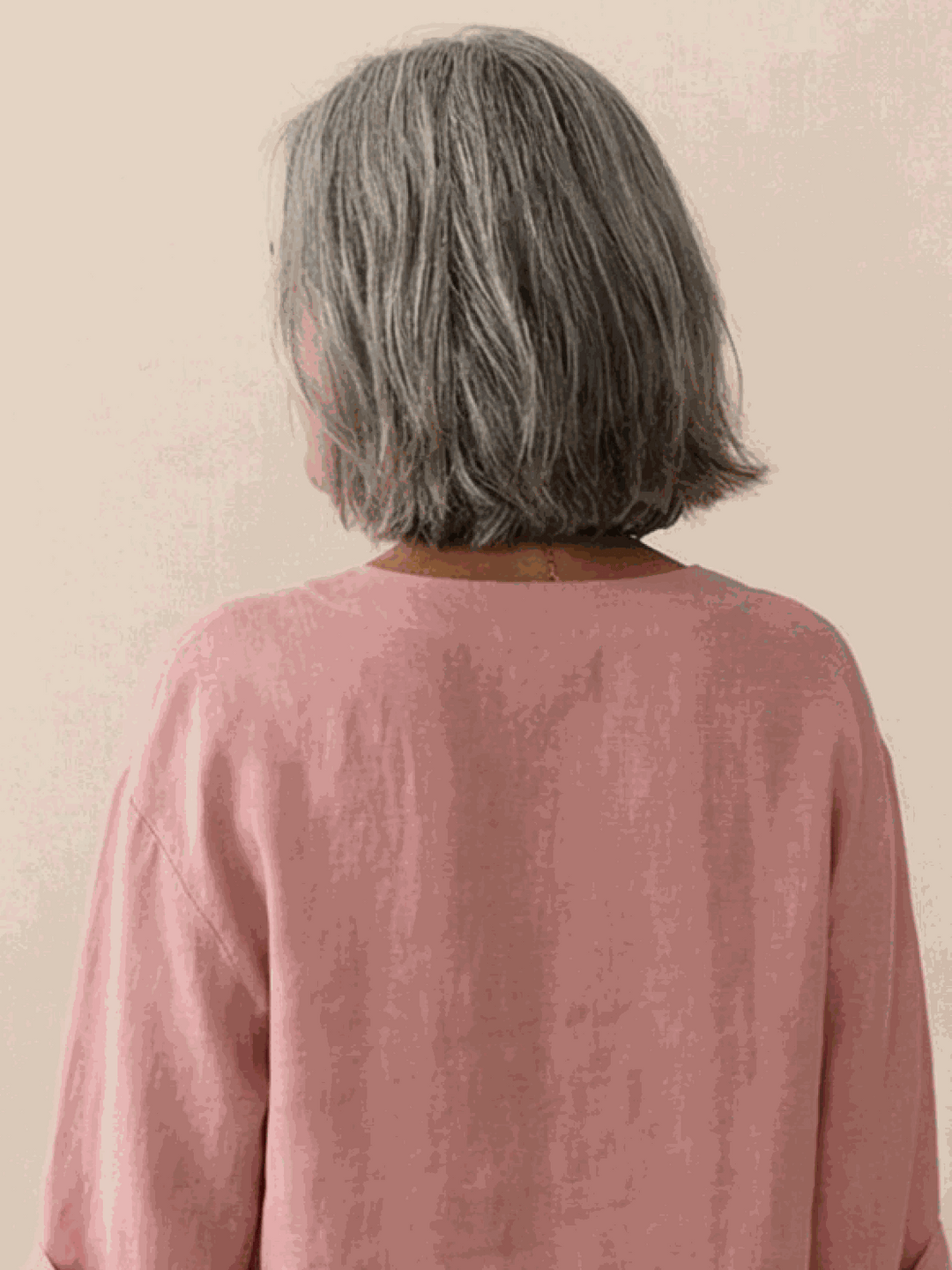 Pure Linen Age-Defying Button Detail Shirt pastel pink image 3 
