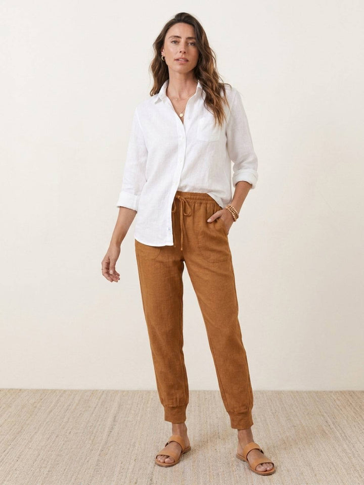 Relaxed Chic Elastic Ankles Pants rusty orange image 4 