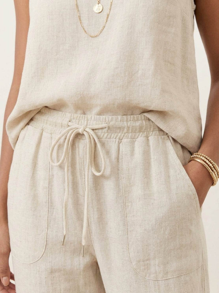 Relaxed Chic Elastic Ankles Pants beige image 5 