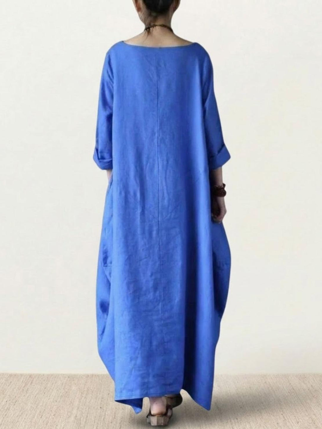 Bohemian Maxi Dress royal blue image 3 