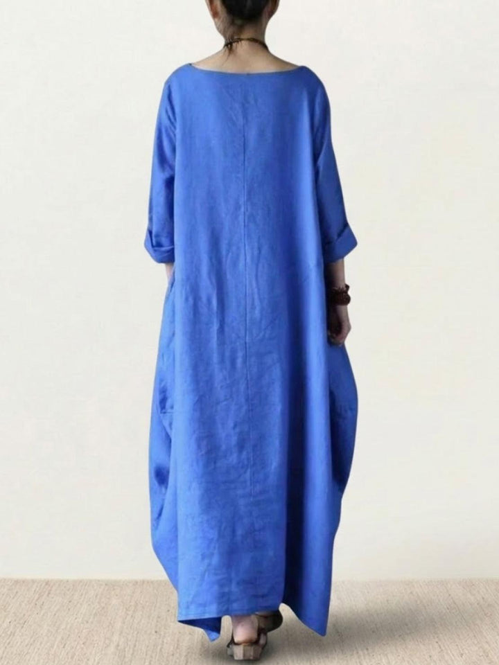 Bohemian Maxi Dress royal blue image 3 