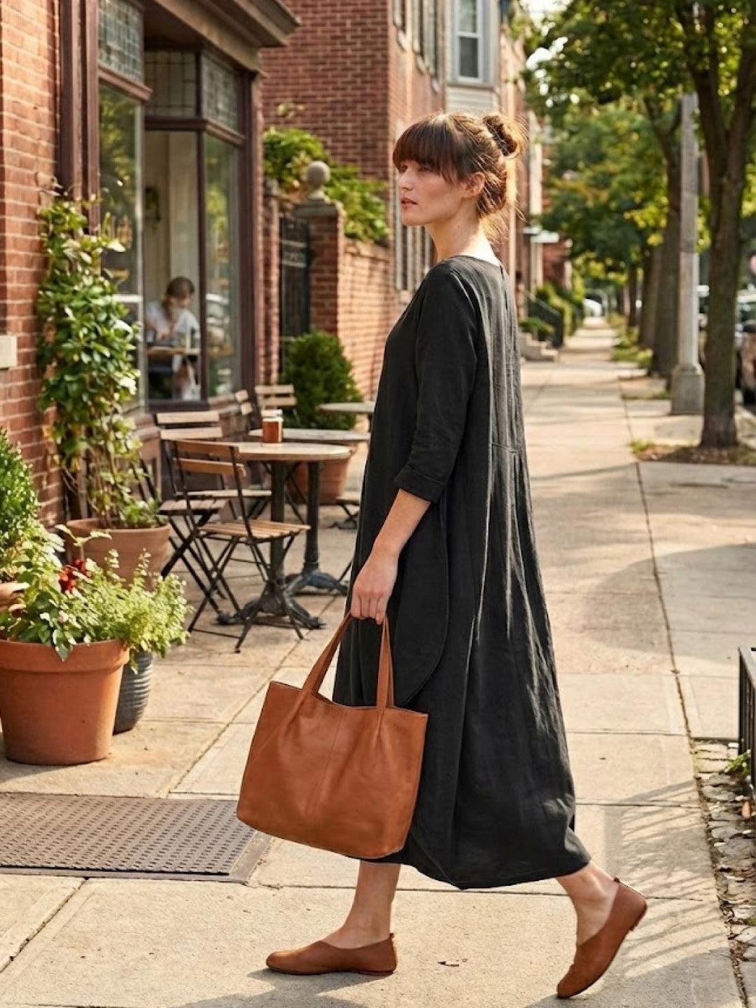 Bohemian Maxi Dress black image 2 