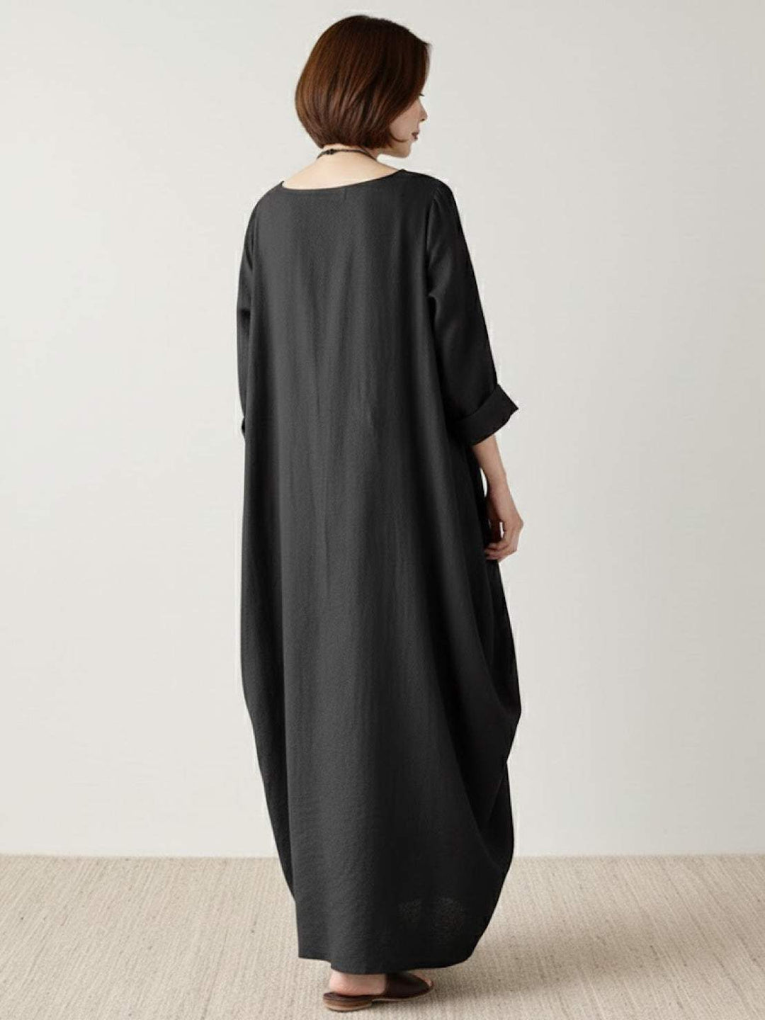 Bohemian Maxi Dress black image 3 