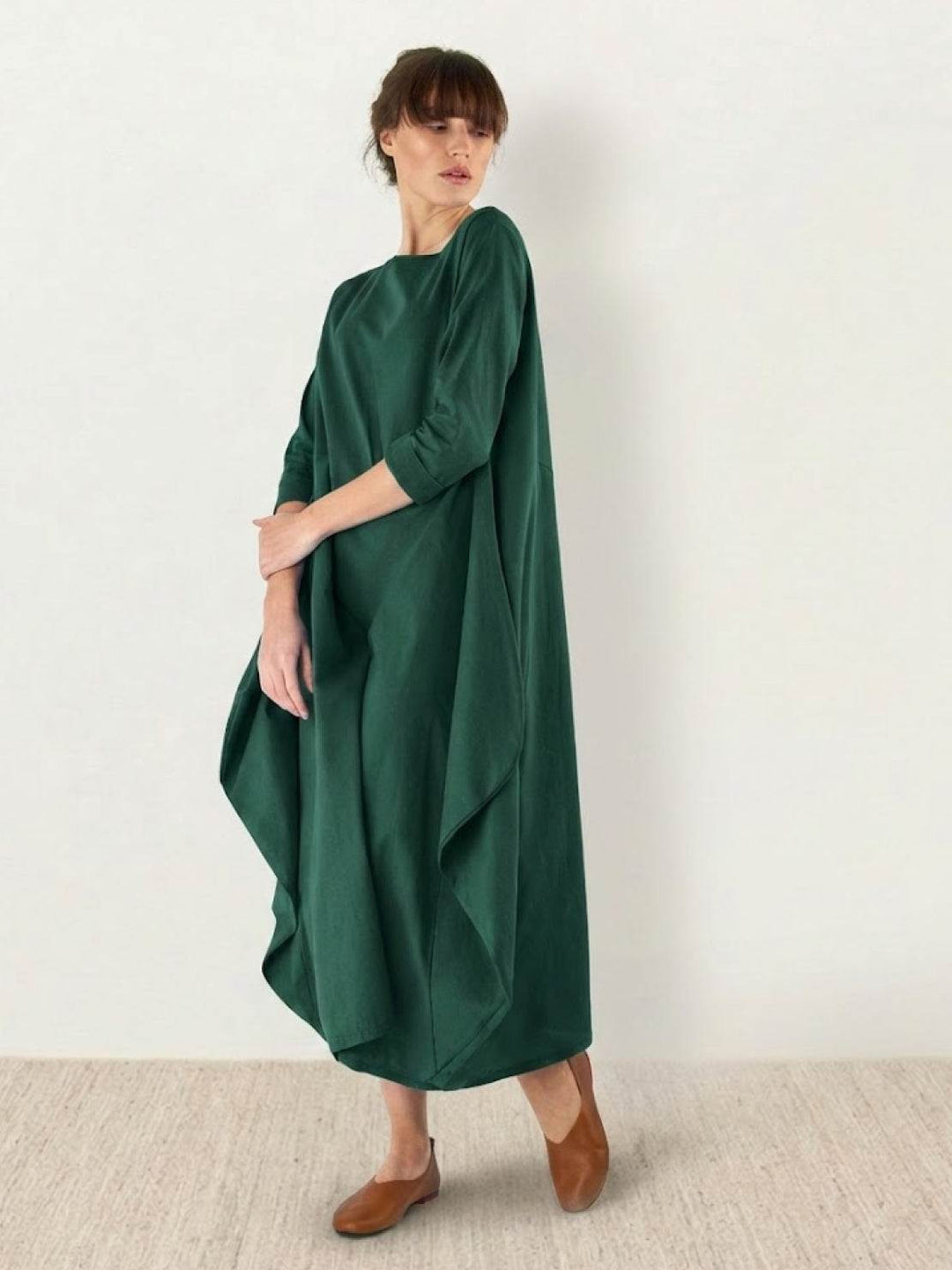 Bohemian Maxi Dress dark green image 1 
