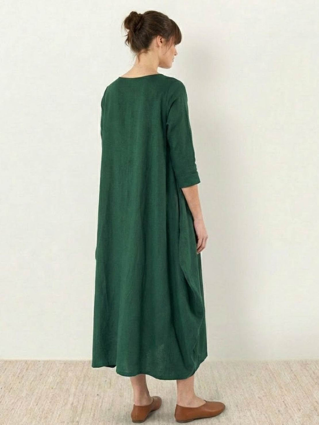 Bohemian Maxi Dress dark green image 3 