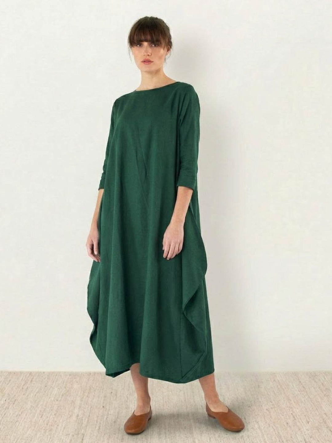 Bohemian Maxi Dress dark green image 4 