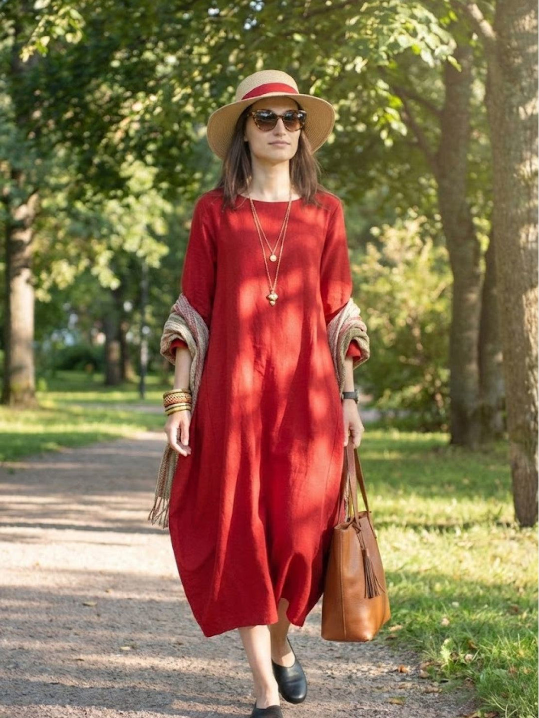 Bohemian Maxi Dress red image 2 