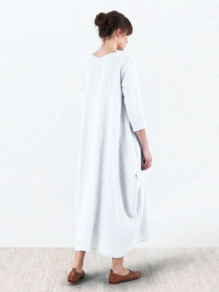 Bohemian Maxi Dress white image 3 