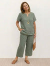 Breezy Cotton Blend Two-Piece Set