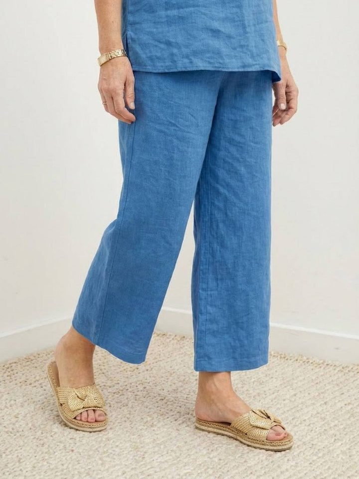 Breezy Cotton Blend Two-Piece Set royal blue image 5 