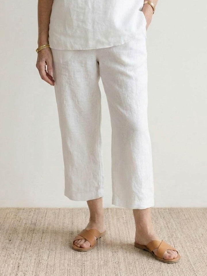 Breezy Cotton Blend Two-Piece Set white image 5 
