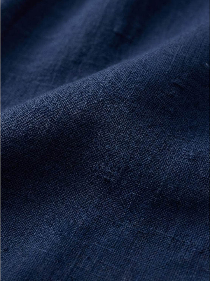 Capped-sleeve, Voluminous Pleated Midi Dress navy blue image 7 