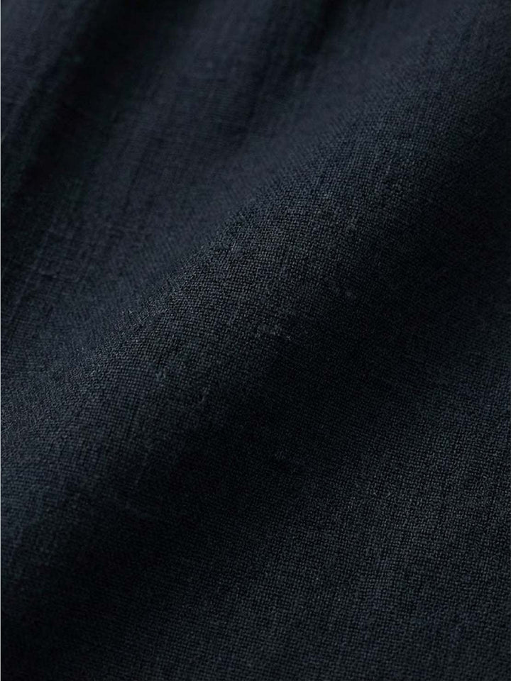 Capped-sleeve, Voluminous Pleated Midi Dress black image 7 