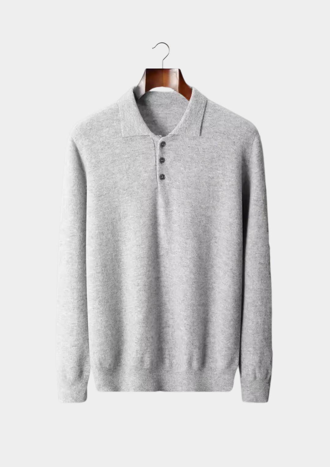 Pure Merino Sweater Polo light grey image 1 #color_light-grey