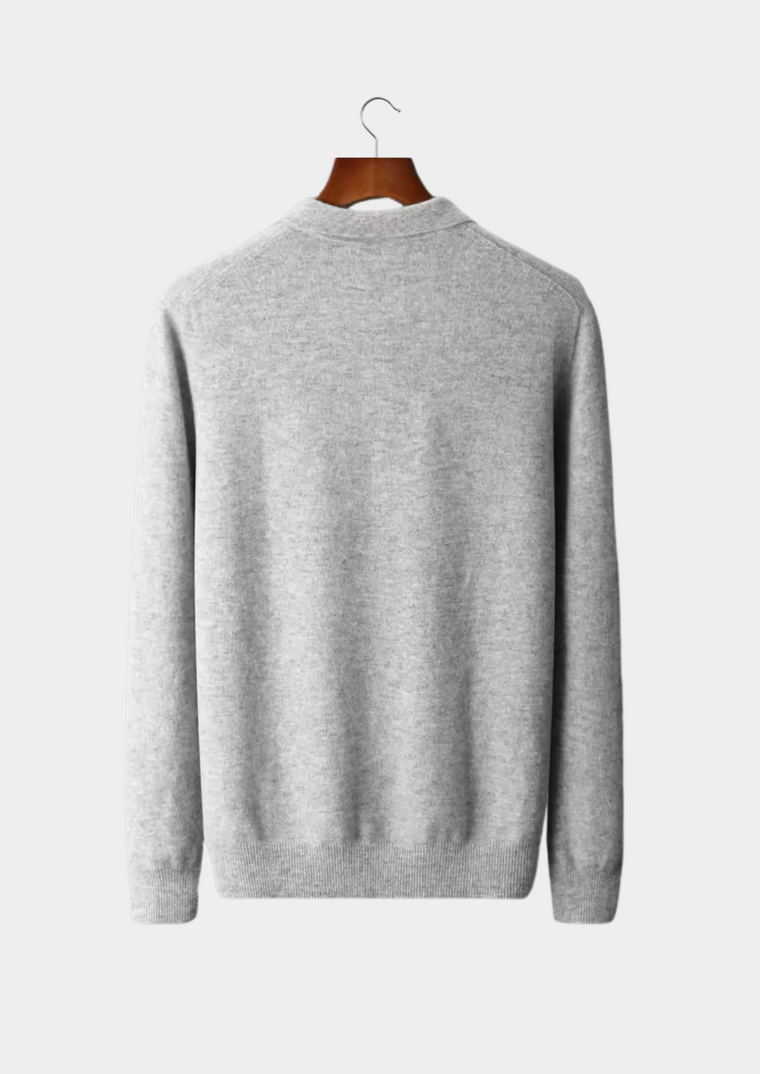 Pure Merino Sweater Polo light grey image 2 #color_light-grey