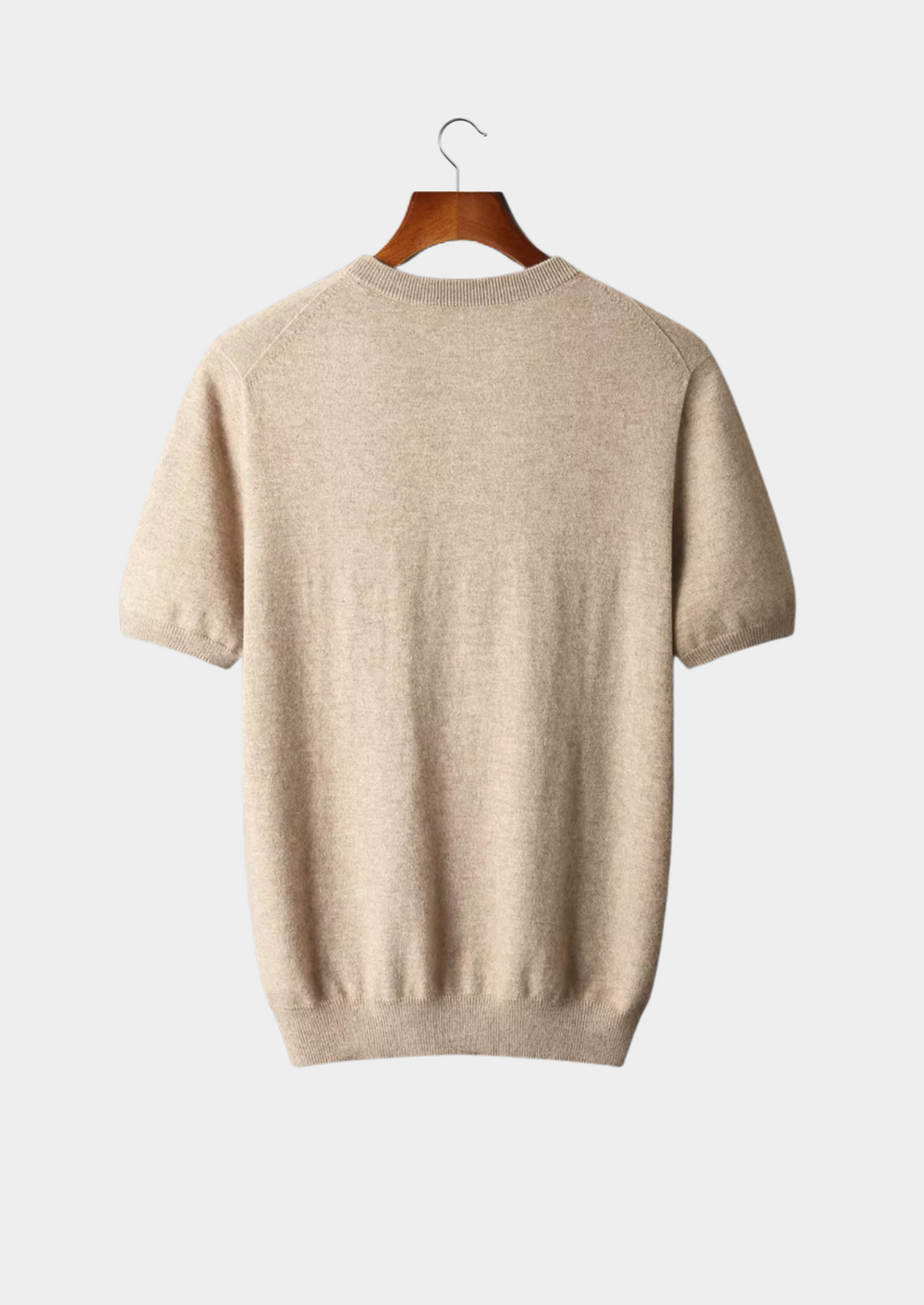 Cashmere Crewneck T-Shirt light beige image 2 #color_light-beige
