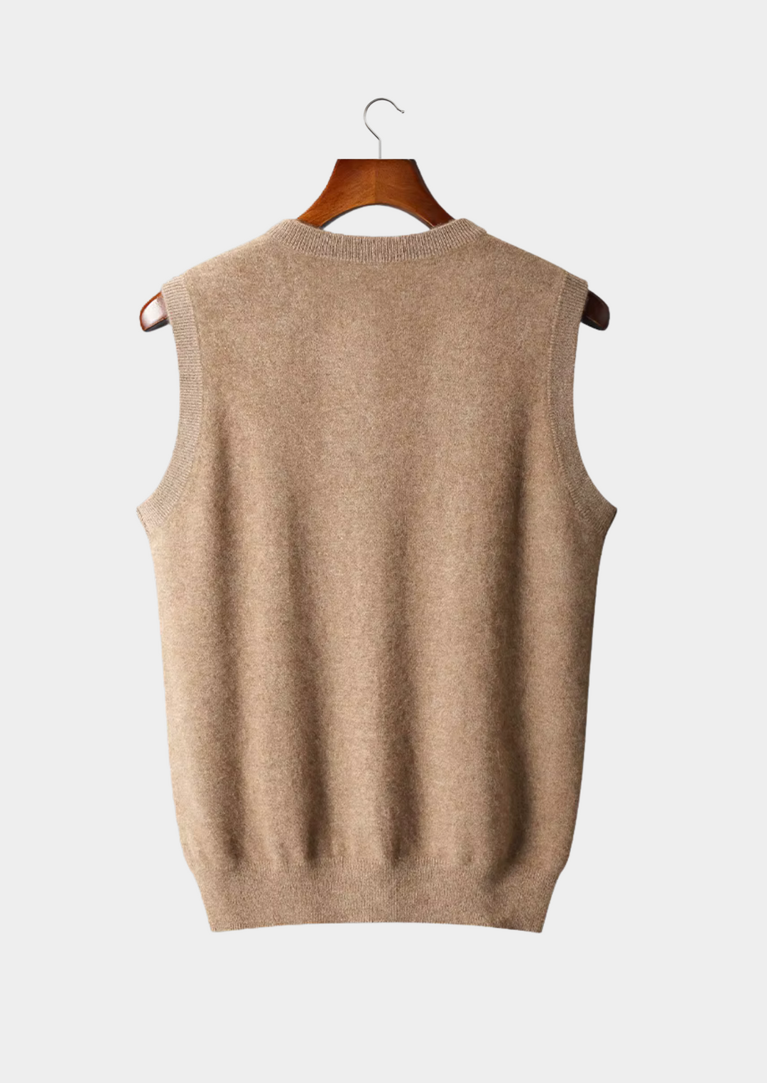 Pure Merino V-Neck Vest light grey image 5 #color_light-grey