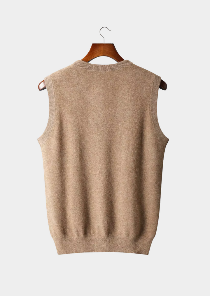 Pure Merino V-Neck Vest light grey image 5 #color_light-grey