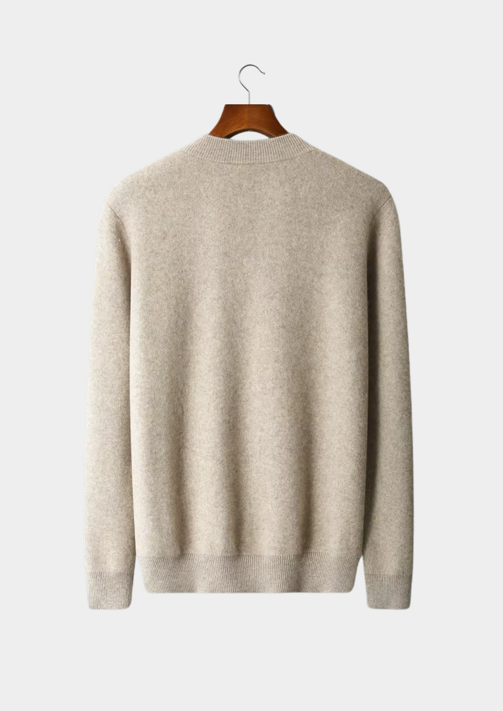 Pure Merino V-Neck Cardigan sand image 2 #color_sand