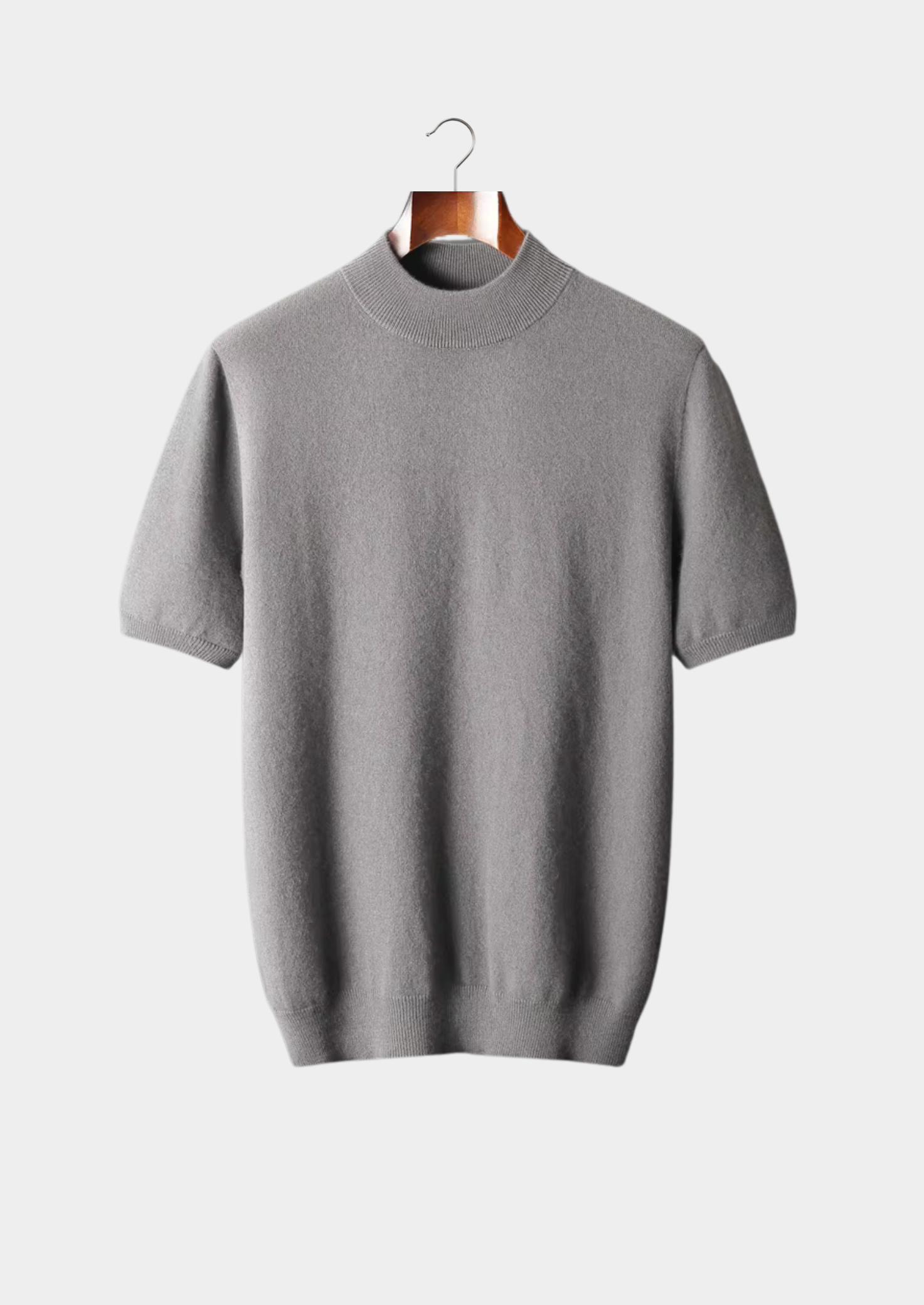 The Cashmere Mock Neck T-Shirt