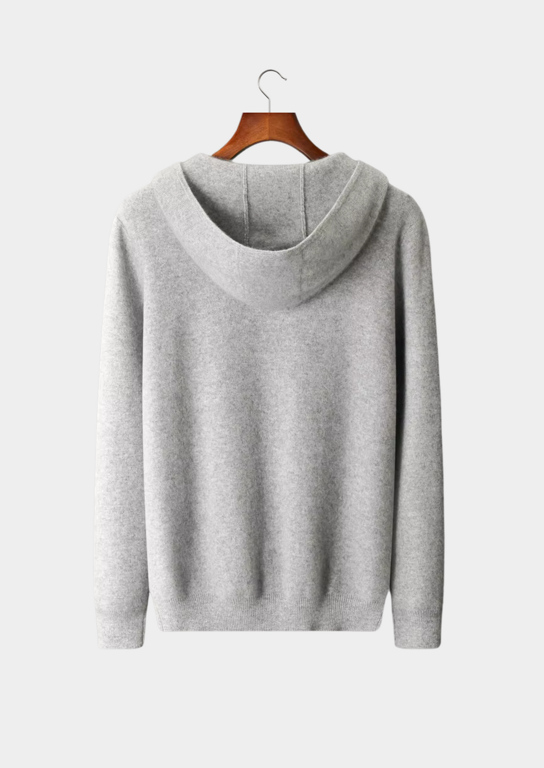 Pure Merino Zip Hoodie gray image 2 #color_gray