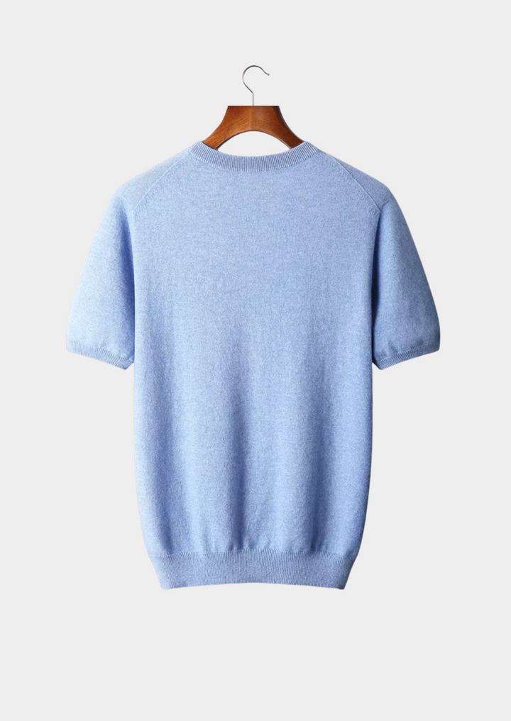 Cashmere Crewneck T-Shirt light blue image 2 #color_light-blue