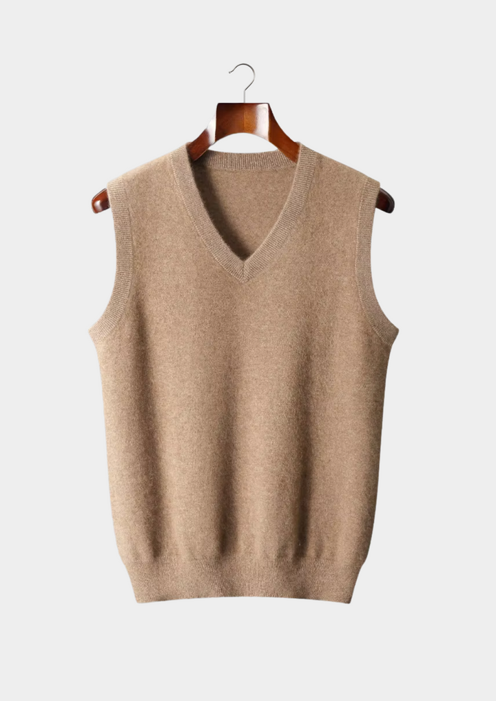 Pure Merino V-Neck Vest light grey image 4 #color_light-grey