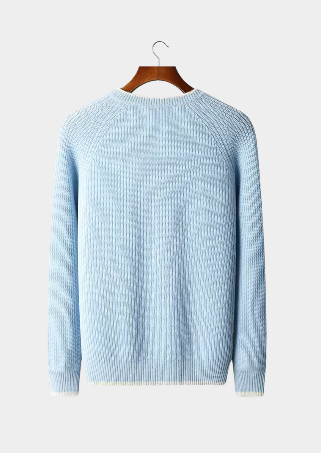 Pure Merino Two-Tone Crewneck beige image 5 #color_beige