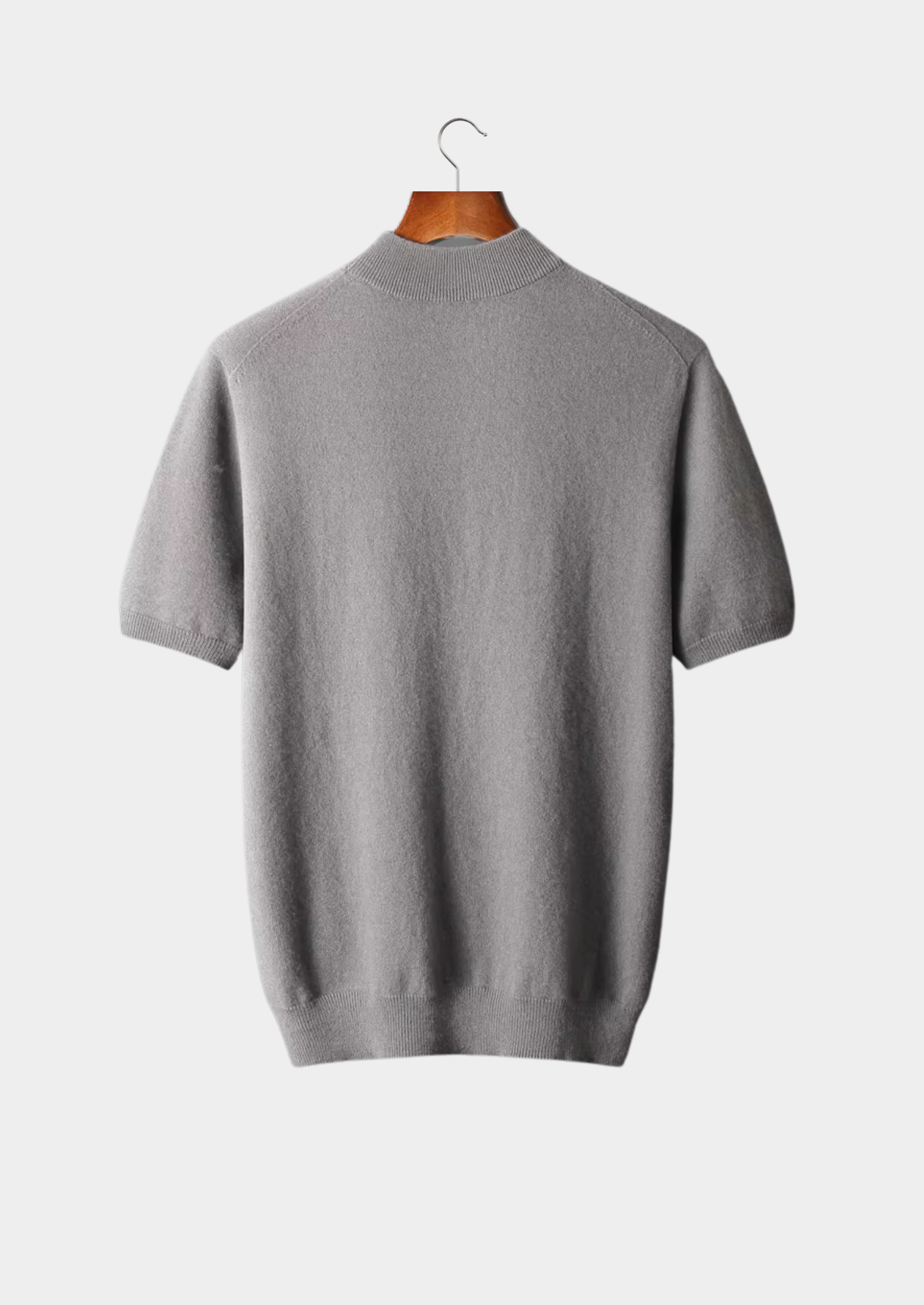 The Cashmere Mock Neck T-Shirt