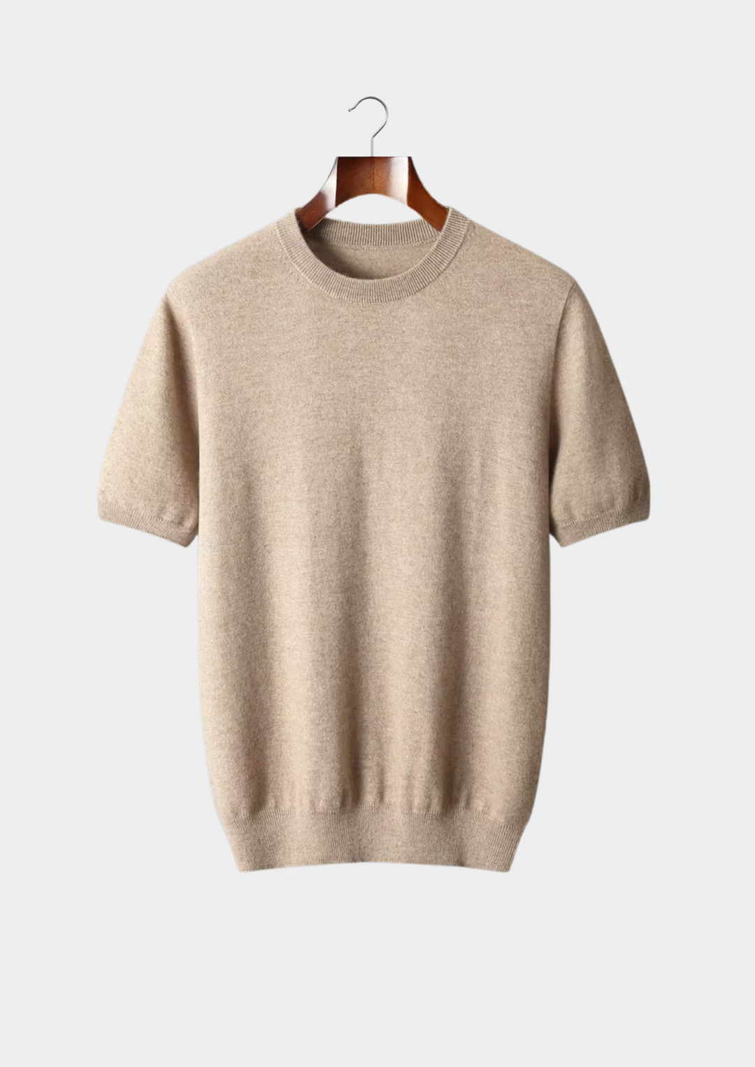 Cashmere Crewneck T-Shirt light beige image 1 #color_light-beige