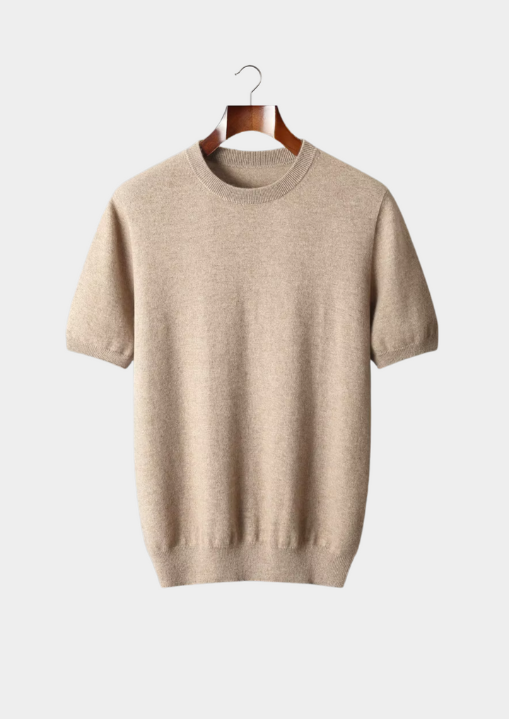Cashmere Crewneck T-Shirt light beige image 1 #color_light-beige