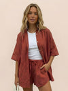 Coastal Linen Cotton Two Piece Set
