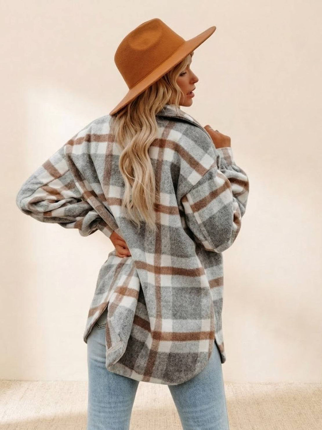 Comfy Flannel Classic Button-Down Shirt gray image 3 