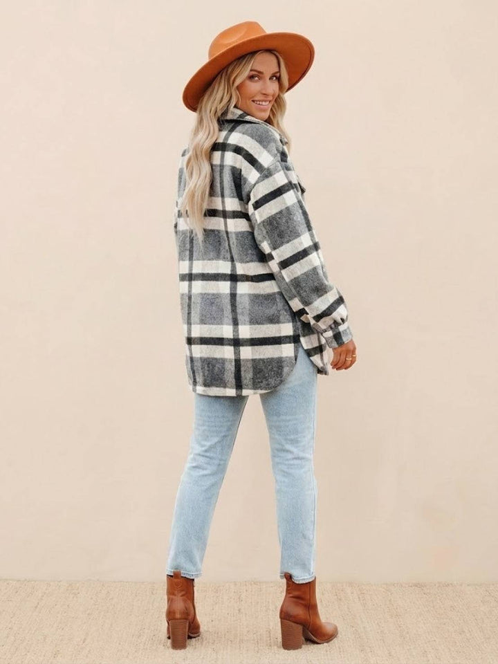 Comfy Flannel Classic Button-Down Shirt black image 3 