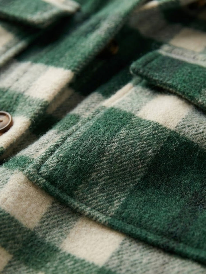 Comfy Flannel Classic Button-Down Shirt green image 5 