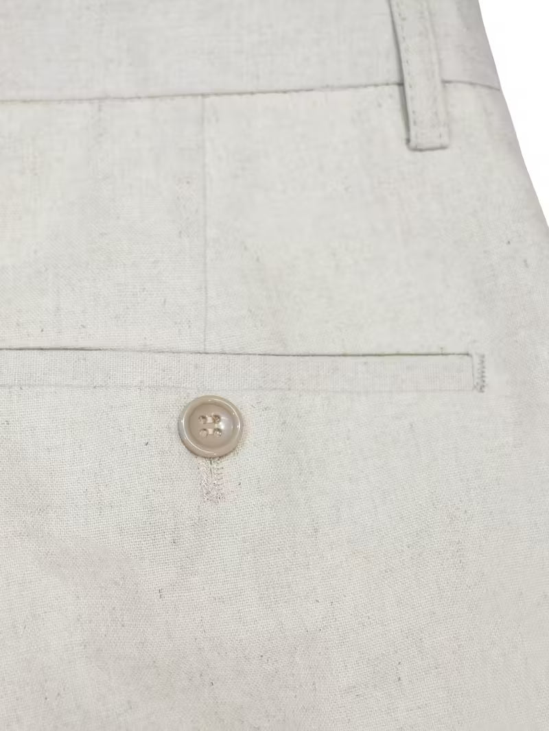 Business Casual BLENIN 100% Linen Pants