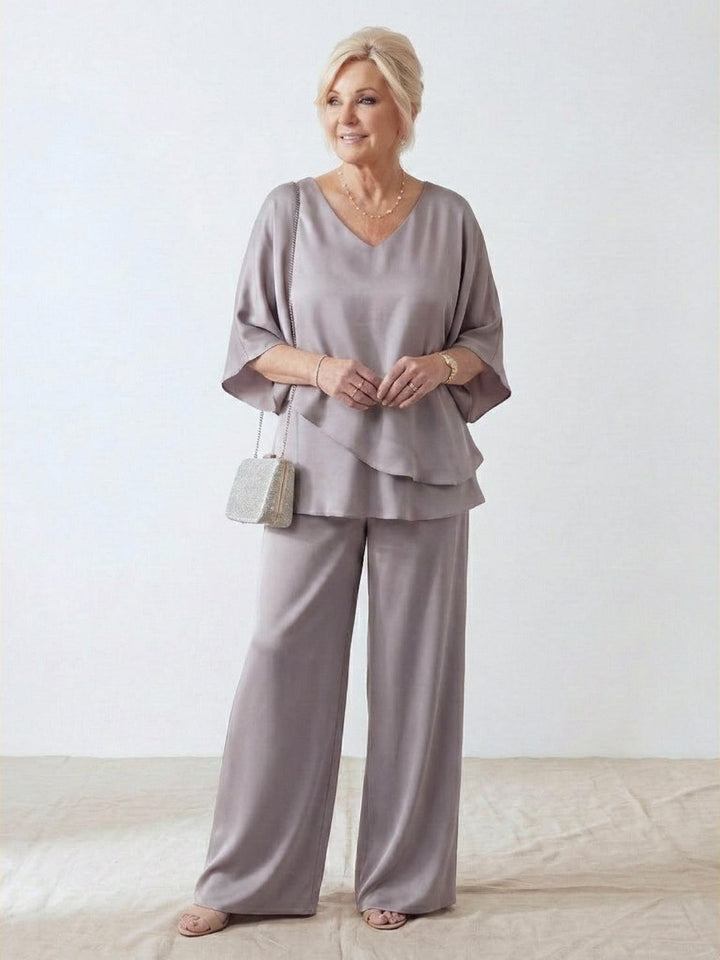 Elegant Layers Two-Piece Set gray image 4 