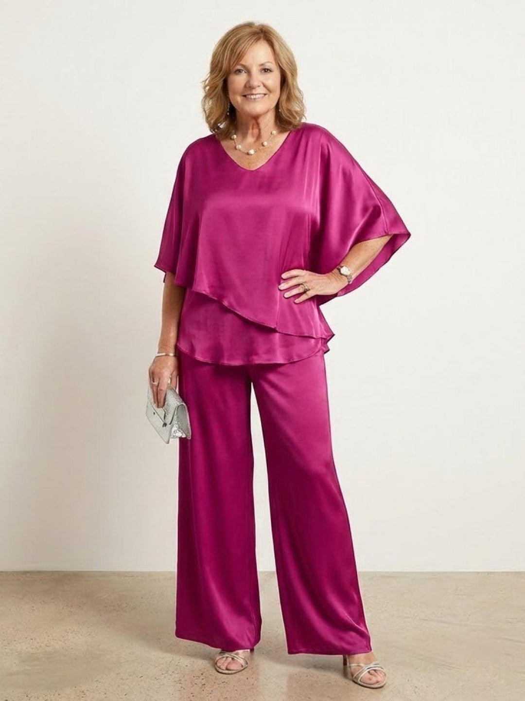 Elegant Layers Two-Piece Set barbara pink image 1 