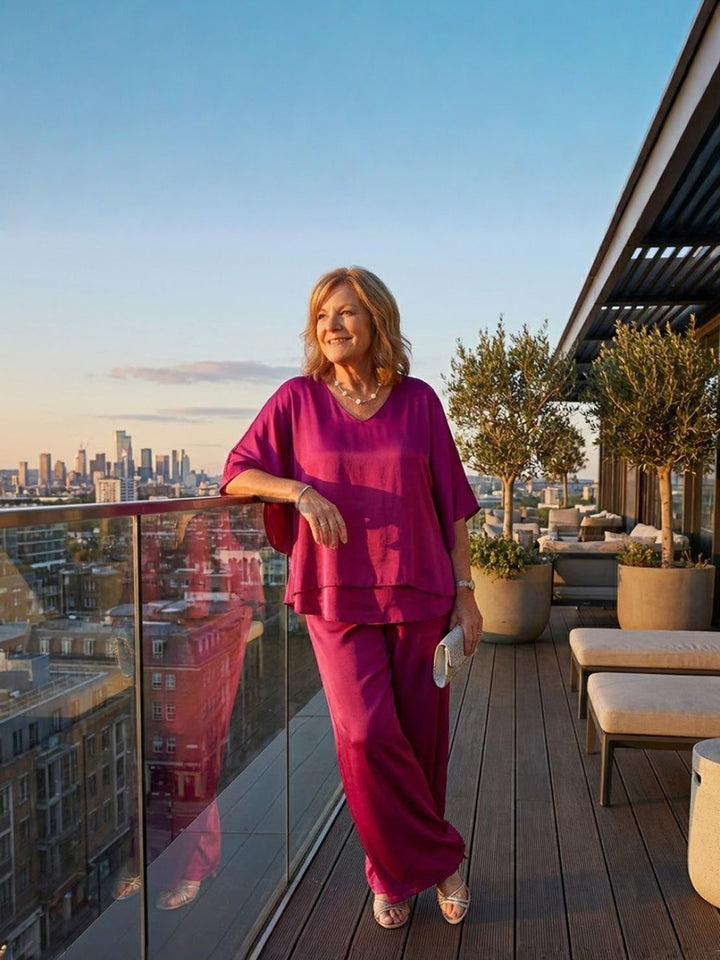 Elegant Layers Two-Piece Set barbara pink image 2 