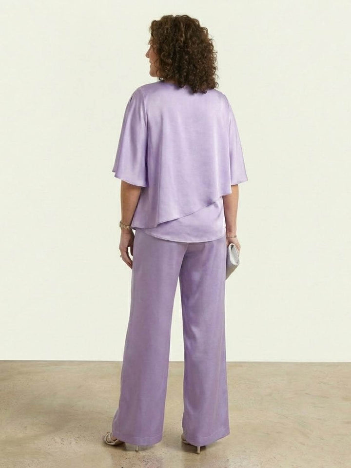Elegant Layers Two-Piece Set mauve image 5 